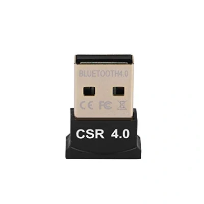 Imagen de ASHATA Adaptador USB Bluetooth, CSR4.0 Bluetooth Dongle Stick Mini Receptor, inalámbrico para PC Computadora con Auriculares, Impresora, etc.