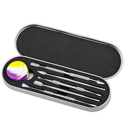 Imagen de Herramienta De Tallado Cera Kit Acero Inoxidable con Caja Metal para Arcilla Tallar