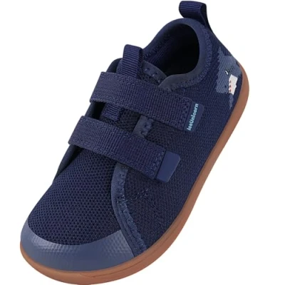 Imagen de IceUnicorn Barefoot Calzado Descalzos Niños Niñas Minimalistas Amplia para Ligeros y Deporte Transpirables Zapatillas Ligeras Flexibles de Trail Shoes(Marina, 29EU)