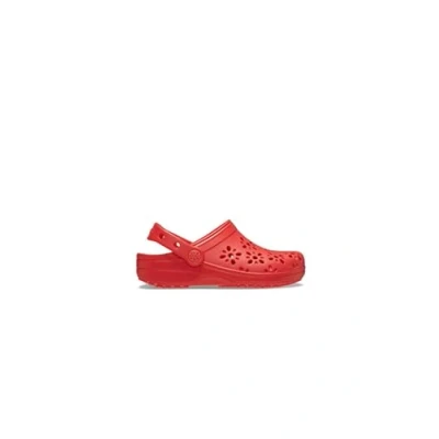 Imagen de Crocs Classic Floral CUT OUT Unisex Chanclas de baño para niños, Talla: 23/24, Cherry red Zapatos