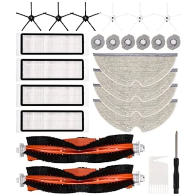 Imagen de Accesorios para Aspiradoras Roborock S50 S51 S55 S5 max S6 S60 Recambio de Xiaomi Aspiradora 2 Cepillo Principal,6 Lateral,6 Elemento filtro,4 Filtro HEPA,2 Herramienta Limpieza