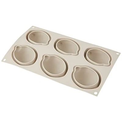 Imagen de Silikomart DELIZIA AL Limone Molde de Silicon 3D Design 6 x 106 ml, Gris Claro, 85 59 h 42 mm