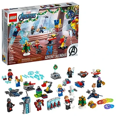Imagen de LEGO Marvel The Avengers Advent Calendar 76196 Building Kit, an Awesome Gift for Fans of Super Hero Toys; New 2021 (298 Pieces)