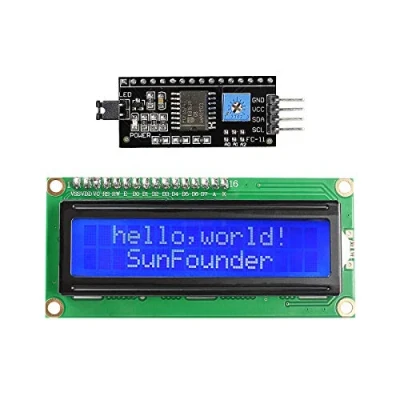 Imagen de SunFounder IIC/I2C/TWI LCD1602 Display Module Compatible with Arduino and Raspberry Pi