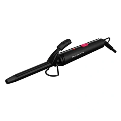 Imagen de Rowenta CF2119 Rizador de pelo 16 mm rizos sólidos revestimiento cerámico calor suave punta fría cable giratorio 360 uso seguro negro/rosa, negro/rojo