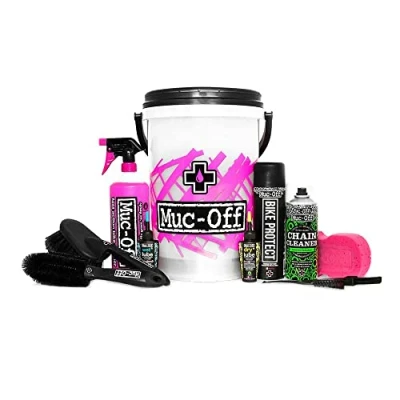 Imagen de Muc Off Kit de Limpieza Bicicleta, Cubo Contra la Suciedad Incluye Limpiador Cadenas, Protector para Lubricante Cadena Cepillos y Esponja