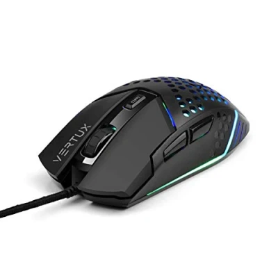 Imagen de Vertux Katana Raton Gaming con Cable RGB Ultraligero 6 Botones Programables