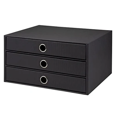 Imagen de Rössler 1524452703 S.O.H.O Cajonera, Negro (Black), DIN A4, 3 Compartimiento, 1 unidad