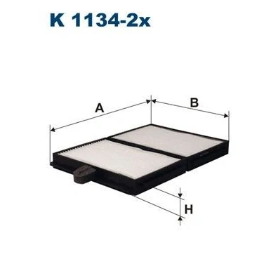 Imagen de FILTRON K 1134 2x Filtro de habitáculo partículas 203 142 20 TOYOTA: Avensis I Berlina, Verso, Familiar