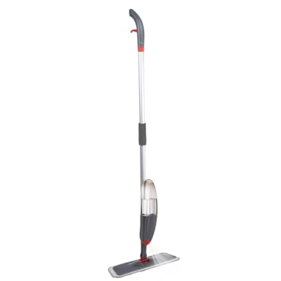 Imagen de Dirt Devil Mopa con pulverizador, Giratorio 360, Incluye paño de Limpieza, Botella Recarga 640 ml, para Uso húmedo y seco, plástico, Gris