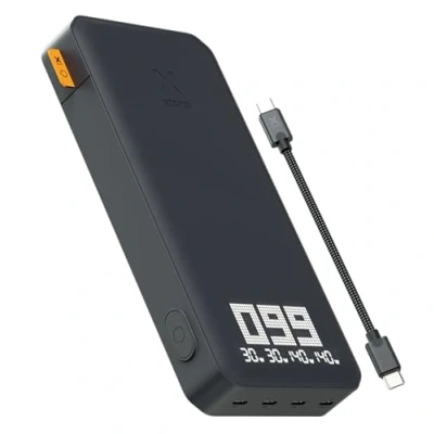 Imagen de Powerbank Xtorm Titan Ultra, 27000 mAh, 200W, 4 puertos, Carga rápida, Compatible con portátiles, Negro