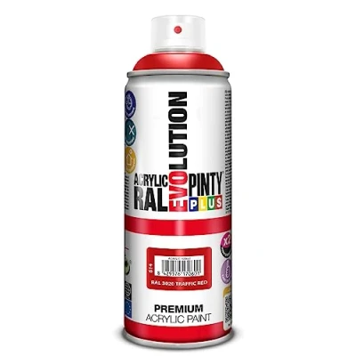 Imagen de PINTURA EN SPRAY PINTYPLUS EVOLUTION 520CC RAL 3020 ROJO TRÁFICO