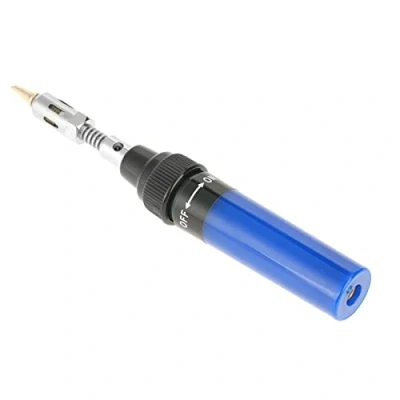 Imagen de FTVOGUE Soldador de Gas Inalámbrico Butano Soplete Antorcha Pistola Soldadura Pluma Herramienta 1300 ℃(azul), soldering iron