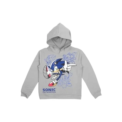 Imagen de United Labels Sonic The Hedgehog Sudadera con capucha para niño niños, color gris, 146/152 cm