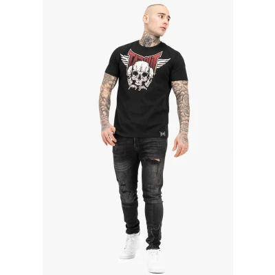 Imagen de Tapout Normale Passform Hamlines Camiseta estampada, Hombre, Talla: 3XL, Black red ecru