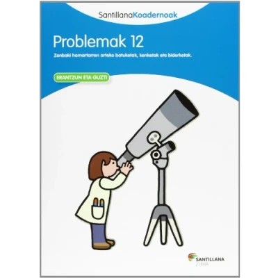Imagen de PROBLEMAK 12 SANTILLANA KOADERNOAK (CUADERNOS)