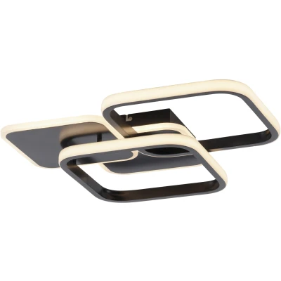 Imagen de JUST LIGHT. Plafón LED Sevent, angular, 3.000 K, negro