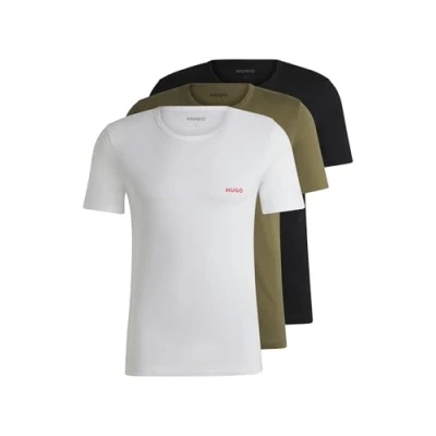 Imagen de HUGO T Shirt RN Triplet P Underwear Camiseta, Open Green345, XXL (Pack de 3) Hombres