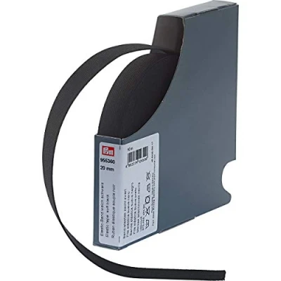 Imagen de Prym Banda elástica Suave de 20 mm, Color Negro, 57% PES 43% ED