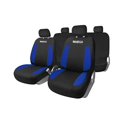 Imagen de SPARCO STRADA SPCS439BL Cubreasiento negro, Azul Poliéster delante y detrás