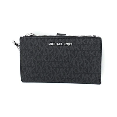 Imagen de Michael Kors Jet Set Double Zip Wristlet Black PVC