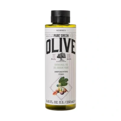 Imagen de KORRES Olive Fig Gel de ducha hidratante para piel suave, con aceite oliva virgen extra, vegano, 250 ml, 289,0 gramos
