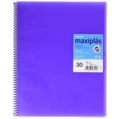 Imagen de Grafoplas CARPETA 30 FUNDAS MAXIPLAS TRANS VIOLETA