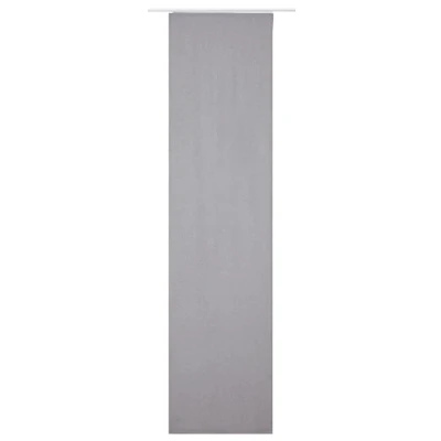 Imagen de Elbersdrucke Cortina corredera Opaca Lino 07 Gris 245 x 60 cm para Sala de Estar Dormitorio Pasillo 190286