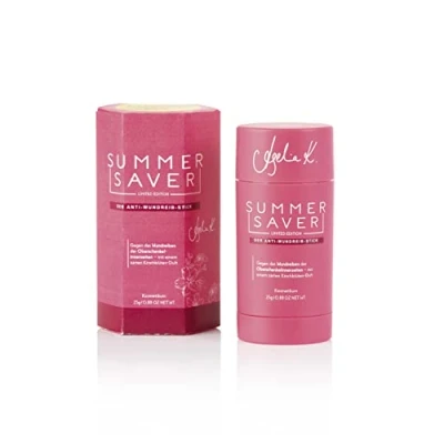 Imagen de SUMMERSAVER stick antirozaduras CHERRY BLOSSOM Protección duradera y eficaz contra las rozaduras, testada dermatológicamente sin aluminio, PEG, vegana animales