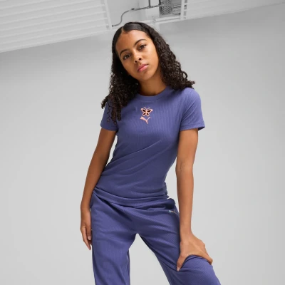Imagen de Puma Graphics Camiseta estampada para niños, Talla: 14a, Blue crystal