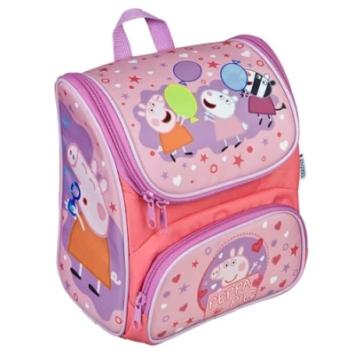 Imagen de Scooli CUTIE bolsa preescolar Peppa Pig compartimento principal y bolsillo frontal correas espalda acolchadas ideal para niños a partir de 3 años