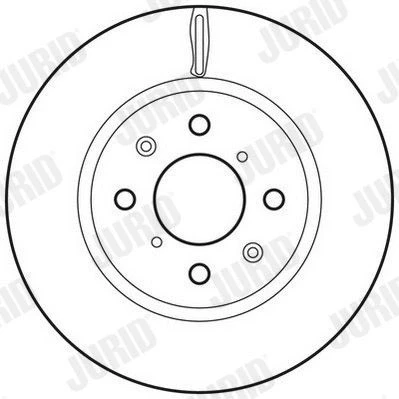 Imagen de JURID 562694JC Disco de freno 256 22 4 ventilado revestido con tornillos SUZUKI: SWIFT