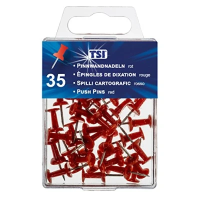 Imagen de TSI 48323 Alfileres (35 unidades), color rojo