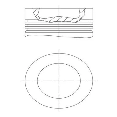Imagen de Pistón MAHLE ORIGINAL 028 PI 00139 002
