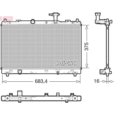 Imagen de DENSO DRM47038 Radiador, refrigeración del motor 375 697 16 SUZUKI: Vitara IV SUV