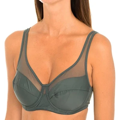 Imagen de DIMSujetadorGenerousAD03983Con ArosVerde Gris90B75% Poliamida, 25% Elastano