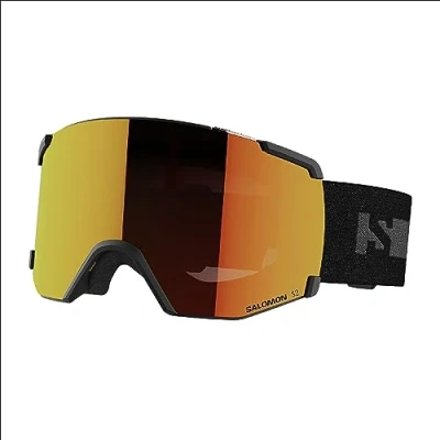 Imagen de Salomon S/View Gafas de Esquí Snowboard para Unisexo Máscara Snowboard, Deportes invierno, Reduce Deslumbramientos, Ventilación Mejorada, Negro/Rojo, Talla Unica