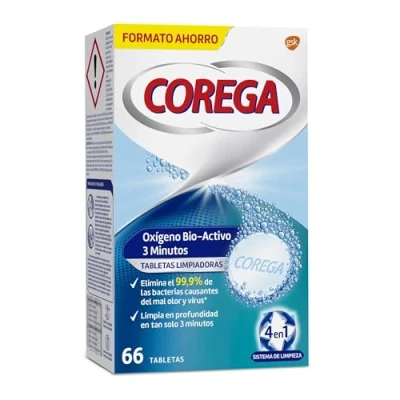 Imagen de Corega Oxigeno Bio activo Limpieza Protesis Dental