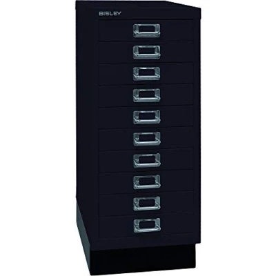 Imagen de Serie 29 MultiDrawer™, con zócalo, DIN A4, 10 cajones, negro.