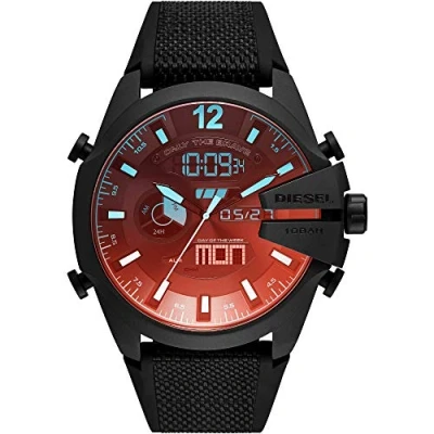 Imagen de Diesel Reloj Mega Chief analógico/Digital de Nailon y Silicona en Color Negro DZ4548