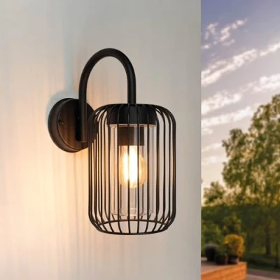 Imagen de Ledvion Lámpara aplique LED de Moderno y Negro, Conexión E27, IP44, luz exterior, iluminación jardín, fachadas, pared