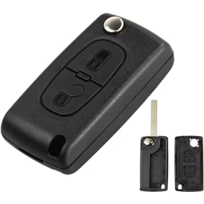Imagen de Energy 01 Carcasa para Citroen C2 C3 C4 C5 C6 C8 Xsara Picasso Berlingo Peugeot 207 307 308 407 408 3008 5008 Partner 807 1007 Fiat ULYSSE (3 botones Peugeot, VA2 CE050505 23)