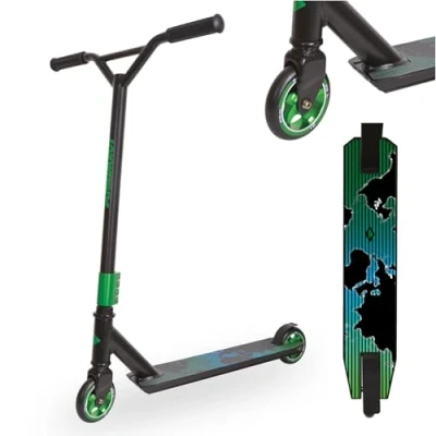 Imagen de Schildkröt Patinete de Acrobacias Untwist, con Llanta Aluminio, Ruedas PU 100 mm, para Grandes Trucos y Acrobacias.