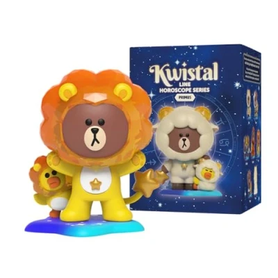 Imagen de Mighty Jaxx Line Friends Horoscopes Kwistal Fwenz Primus Series Figuras coleccionables de Juguetes en Caja misteriosa Cada Paquete Contiene una Figura aleatoria