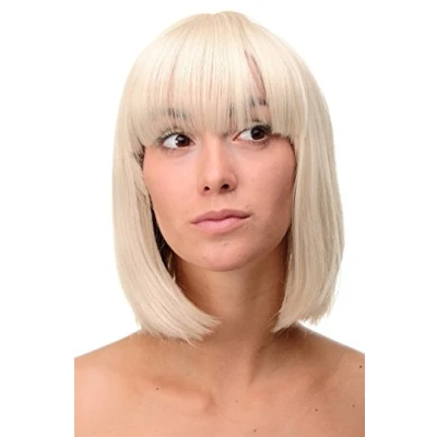 Imagen de WIG ME UP peluca de mujer Paje Bob pelo liso mezcla rubio claro y dorado corte tipo 25 cm 7803 303/220