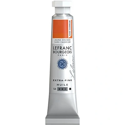 Imagen de Lefranc Bourgeois Óleo Extra Fino 20ml Tubo de pintura, Amarillo naranja libre Cadmio