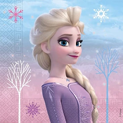 Imagen de Procos Lizenzartikel 93840 Frozen 2 Wind Spirit, 33 x cm, Capas, FSC, cumpleaños, Fiesta temática, Multicolor