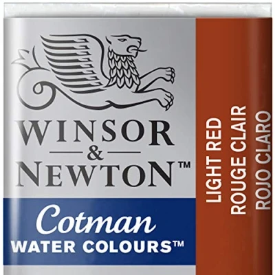Imagen de Winsor &amp; Newton Cotman Acuarela En Pastilla, Rojo Claro, 1,9x1,6x1,1 cm