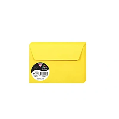 Imagen de Clairefontaine 5566C Sobres C6 (114 x 162 mm, papel, 120 g/m²), color amarillo