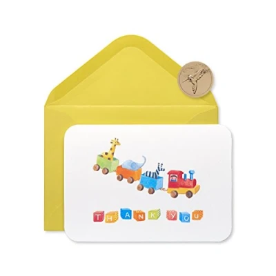 Imagen de Papyrus Bohemian tarjetas de agradecimiento, 12 unidades, color Toy Train
